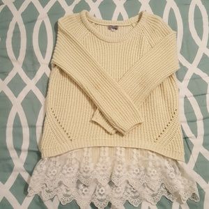 Girls knit sweater 7/8